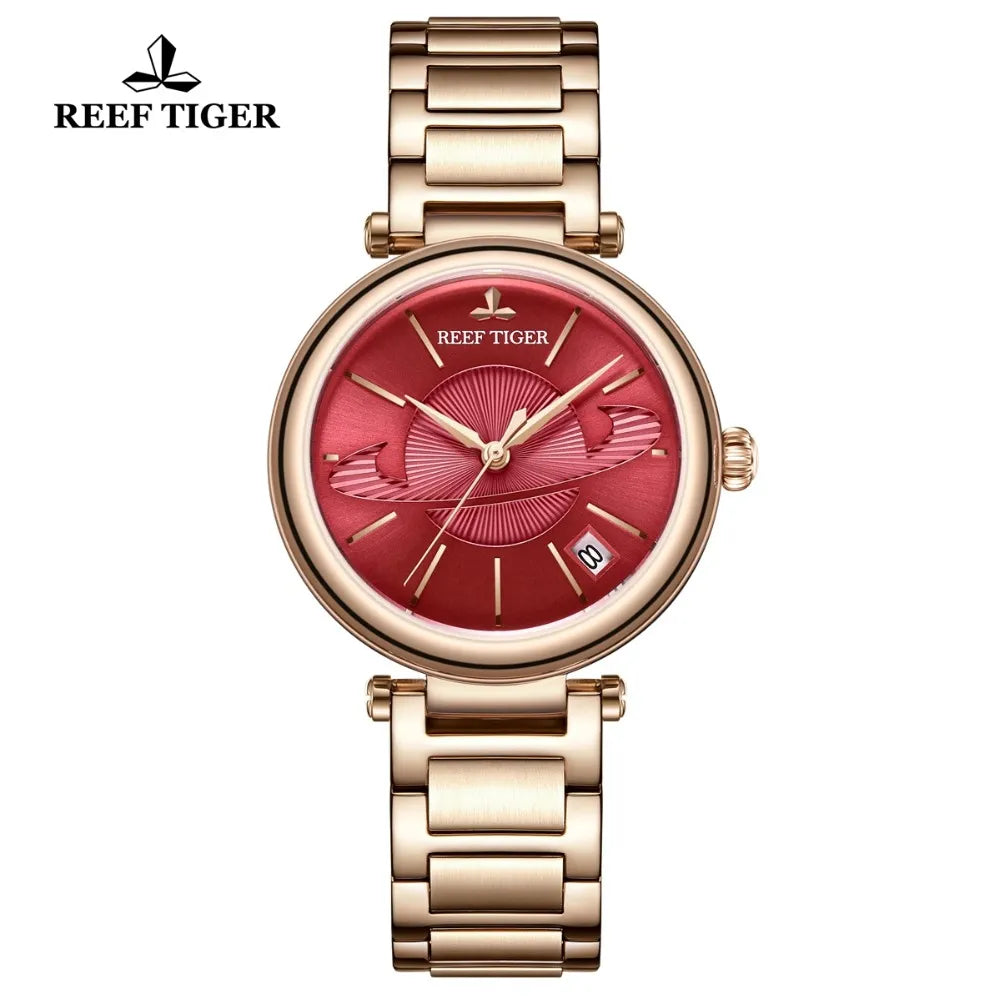 Reef Tiger/RT Luxury Brand Women Watches Designer Mechanical Bracelet Watch Relogio Feminino Gift for Ladies RGA1591