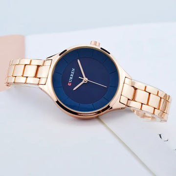 CURREN Luxury Rose Gold Women's Watch Stainless Steel Ladies Wrist Watches Relogio Feminino Fashion Female Hour reloj mujer