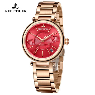 Reef Tiger/RT Luxury Brand Women Watches Designer Mechanical Bracelet Watch Relogio Feminino Gift for Ladies RGA1591