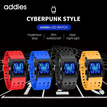 ADDIES Outdoor Sport watches for men Fashion Electronic Digital Luminous wristwatch LED display Male Alarm Clock Chronograph