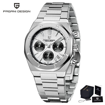 2023 New PAGANI Design Men's Quartz Watches Sapphire Stainless Steel Chronograph 200m Waterproof Sports Watche Reloj Hombre