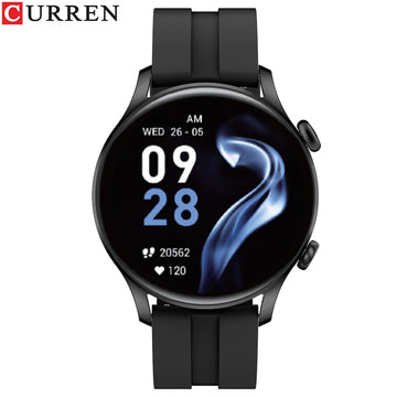 CURREN Sports Fitness Full Touch HD Screen Smartwatches with Silicone Strap Bluetooth Wristwatches IP67 for Android ios