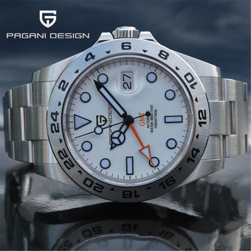 2023 PAGANI Design New Men's Automatic Mechanical Watches GMT Watch 42mm Sapphire Stainless Steel Waterproof Watch Reloj Hombre